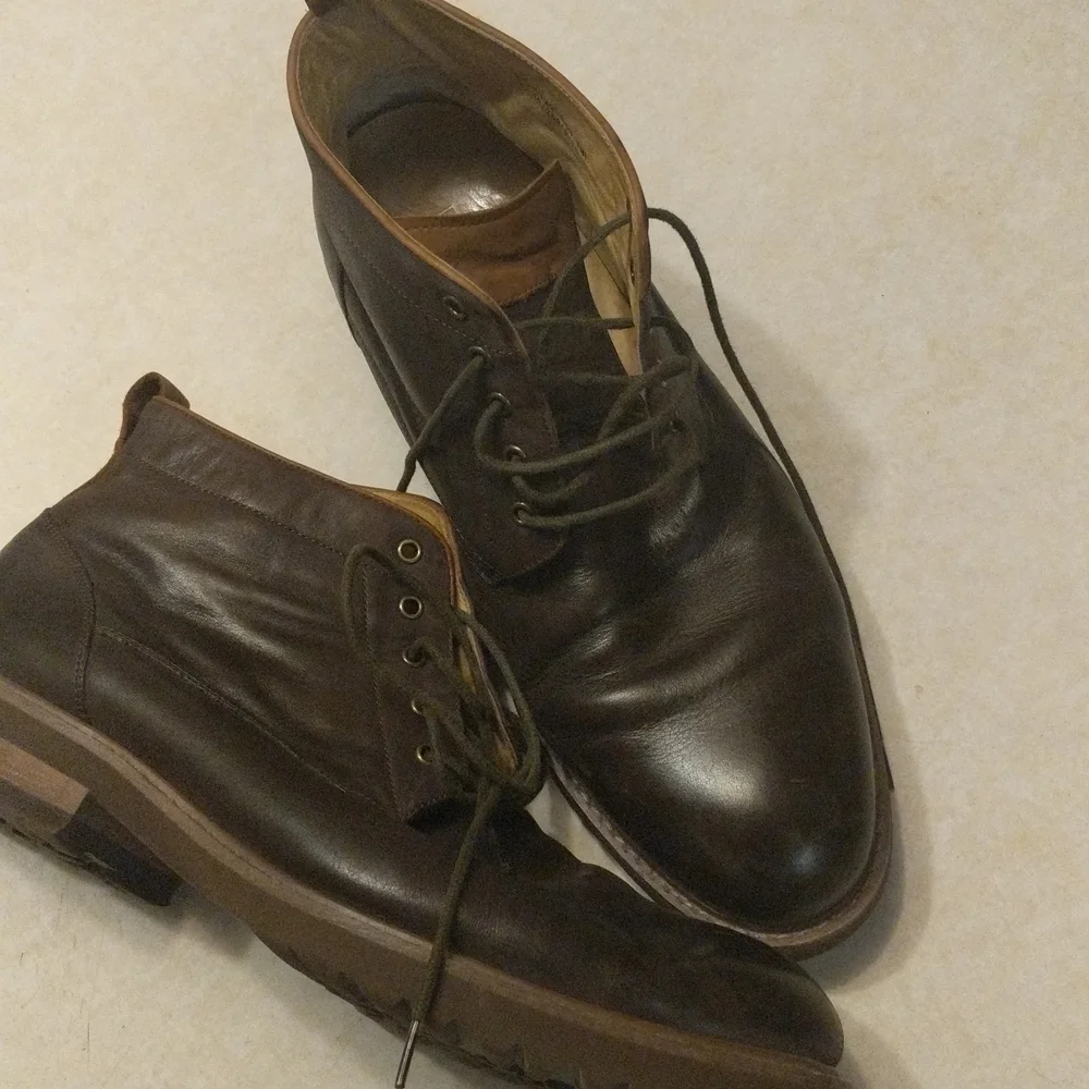 Calvin Klein Jeans Olive Green Front Zip Lug Sole Platform Ankle Boots Mens 8.5M Calvin Klein Jeans Shoes for Men on Sale up to 90% Off: Poshmark main image 3